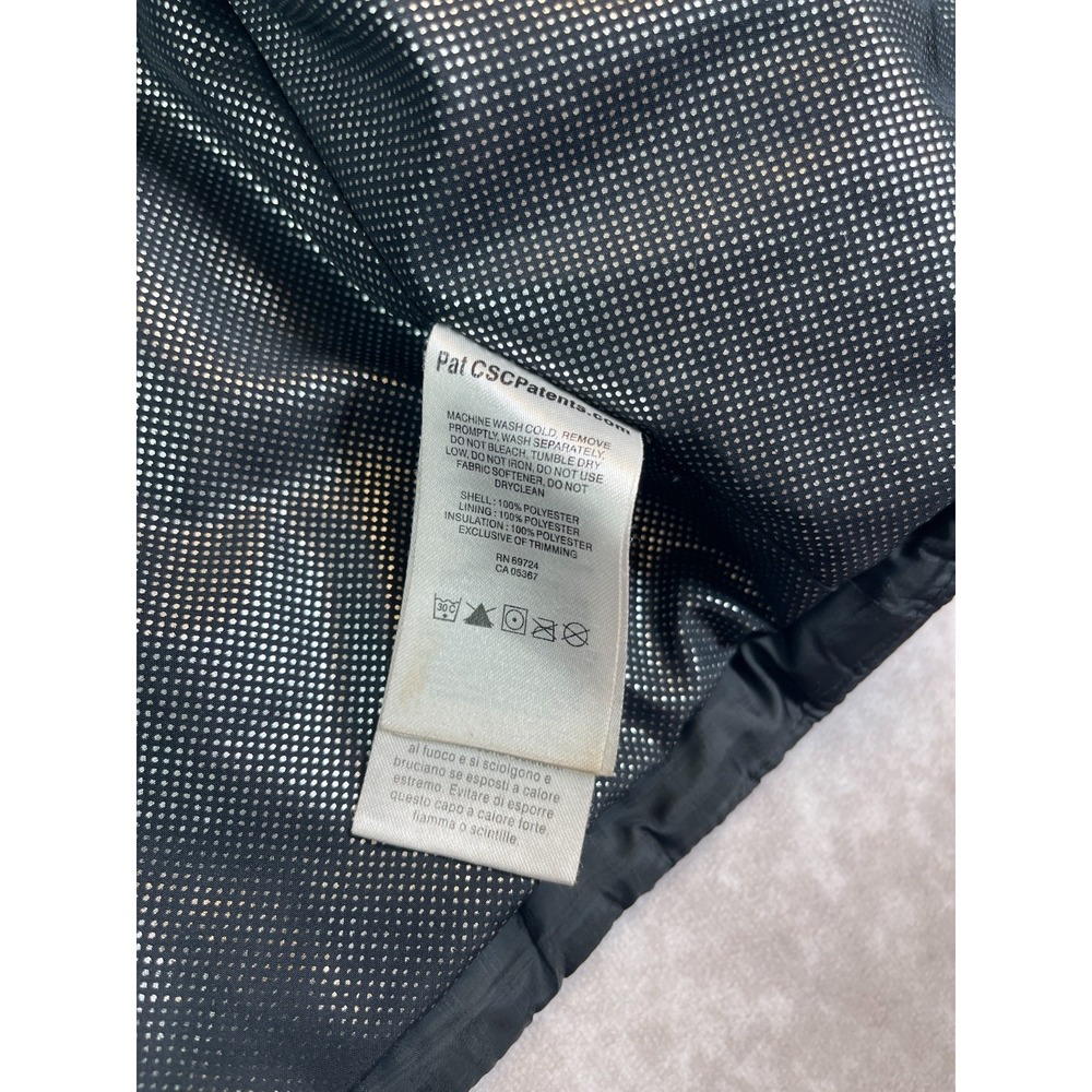 Columbia Down Vest Mens Medium Omni Heat Puffer Black Full Zip Up Hiking Outdoor - Picture 11 of 14